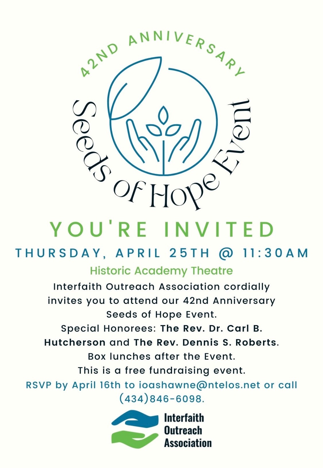 Seeds of Hope 2024 Invitation